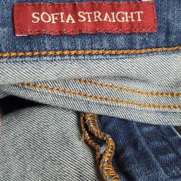𝅺Lucky Brand Sofia Straight Leg Jeans Size 6 / 28 Long - Picture 8 of 9